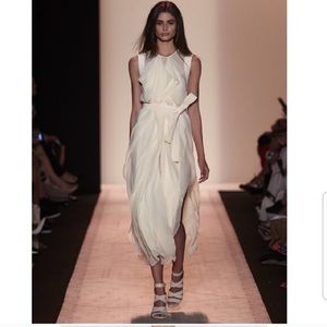 BCBGMaxazria Runway Inaya Sheer Midi Dress